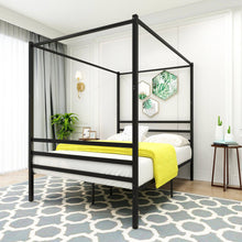 Load image into Gallery viewer, Metal Canopy Bed Frame - STYLE LOFT HOME
