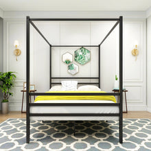 Load image into Gallery viewer, Metal Canopy Bed Frame - STYLE LOFT HOME
