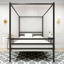 Load image into Gallery viewer, Metal Canopy Bed Frame - STYLE LOFT HOME
