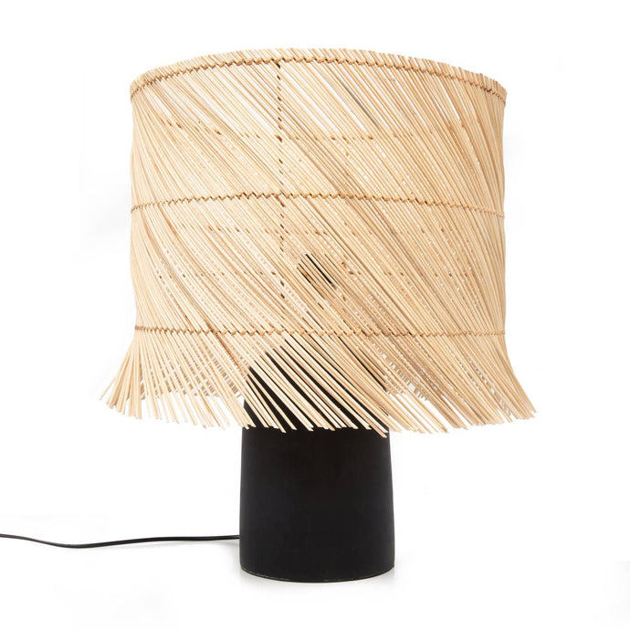 The Rattan Table Lamp - Black Natural - STYLE LOFT HOME