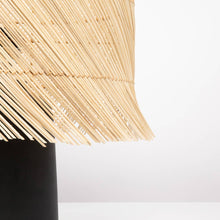 Load image into Gallery viewer, The Rattan Table Lamp - Black Natural - STYLE LOFT HOME
