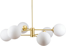 Load image into Gallery viewer, Modern Sputnik Chandelier Modern Ceiling Light 6 Glass Globe Lights - STYLE LOFT HOME
