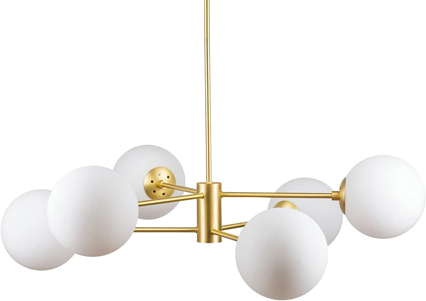 Modern Sputnik Chandelier Modern Ceiling Light 6 Glass Globe Lights - STYLE LOFT HOME