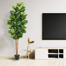 Load image into Gallery viewer, 6Ft Artificial Fiddle Leaf Fig Tree - STYLE LOFT HOME
