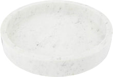 Load image into Gallery viewer, 12&quot; Round Marble Decorative Tray, White - STYLE LOFT HOME
