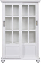 Load image into Gallery viewer, Storage Cabinet Hutch with Sliding Glass Doors - STYLE LOFT HOME
