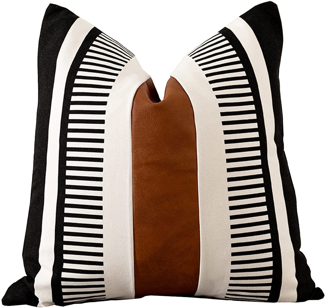 Decorative Throw Pillow, Cognac and Black Accent Pillow, - STYLE LOFT HOME