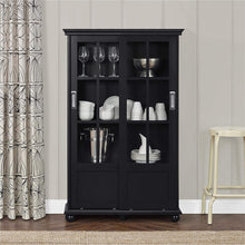 Load image into Gallery viewer, Storage Cabinet Hutch with Sliding Glass Doors - STYLE LOFT HOME
