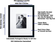 Load image into Gallery viewer, 11x14 Black Gallery Picture Frame with 5x7 Mat - STYLE LOFT HOME
