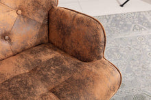 Load image into Gallery viewer, Cognac Brown Wingback Accent Chair - STYLE LOFT HOME
