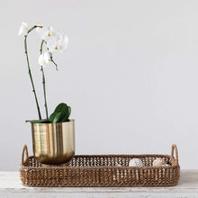 Load image into Gallery viewer, Decorative Hand-Woven Rattan Natural Tray, Brown - STYLE LOFT HOME
