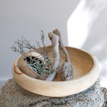 Load image into Gallery viewer, Mango Wood, Combed &amp; Bleached Bowl, Natural - STYLE LOFT HOME
