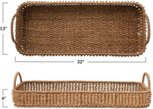 Load image into Gallery viewer, Decorative Hand-Woven Rattan Natural Tray, Brown - STYLE LOFT HOME
