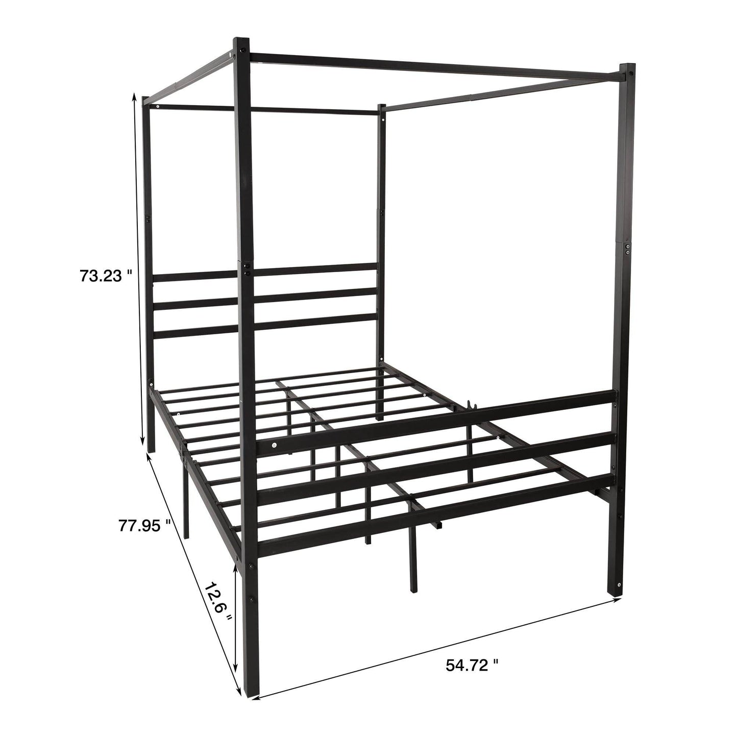 Metal Canopy Bed Frame - STYLE LOFT HOME