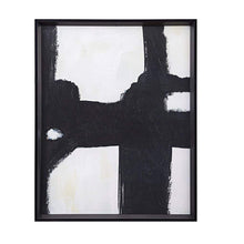 Load image into Gallery viewer, Black and White Abstract Framed Canvas Wall Art Decor
