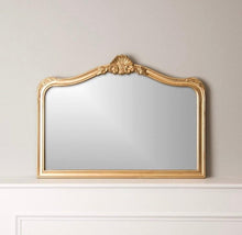 Load image into Gallery viewer, Gold arch mirror, crown mirror, table mirror
