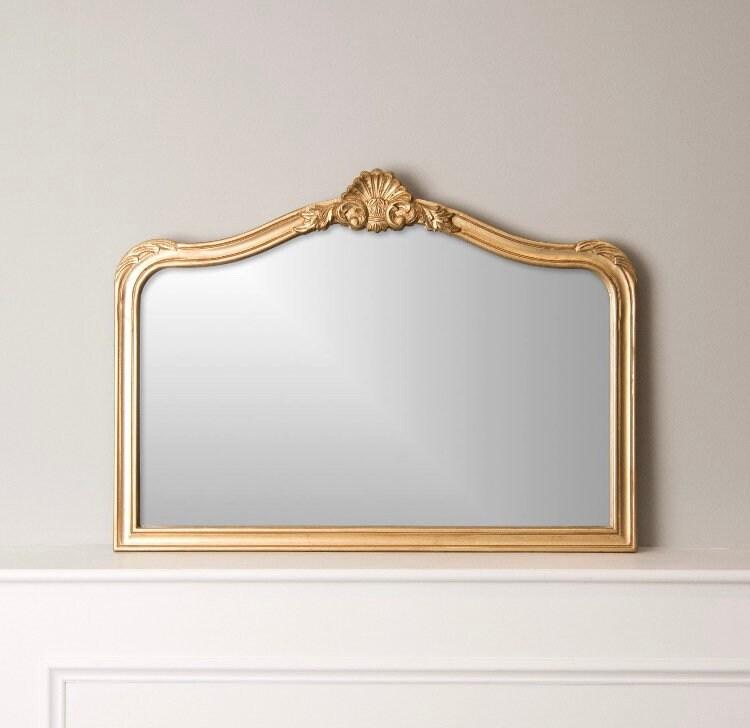 Gold arch mirror, crown mirror, table mirror