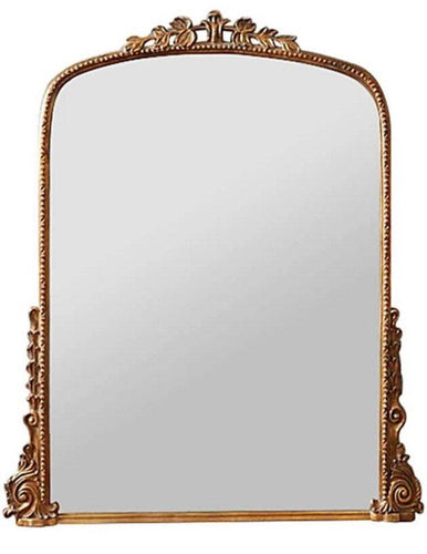 Gold crown top mirror, European style mirror, 2 sizes available