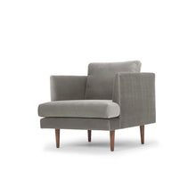 Load image into Gallery viewer, Gray Velvet Arm Chair, Accent Chair - STYLE LOFT HOME
