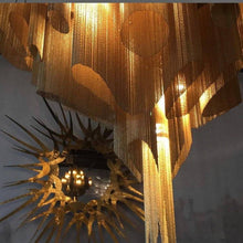 Load image into Gallery viewer, Modern Chandelier Pendant Lamp Luxury Aluminum Chains
