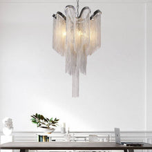 Load image into Gallery viewer, Modern Chandelier Pendant Lamp Luxury Aluminum Chains
