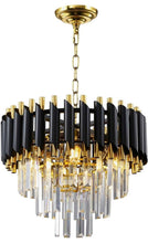 Load image into Gallery viewer, Modern Chandelier gold and Crystal
