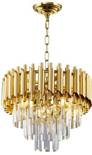 Load image into Gallery viewer, Modern Chandelier gold and Crystal
