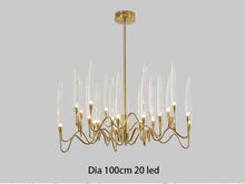 Load image into Gallery viewer, Modern Luxury LED Crystal Chandelier Tree Branch Candle Hanging Lights
