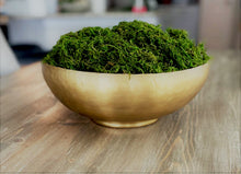 Load image into Gallery viewer, Moss Bowl Centerpiece with gold brass bowl
