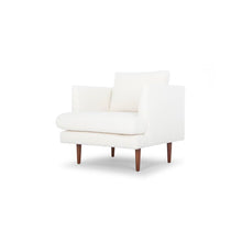 Load image into Gallery viewer, White Upholstered Arm Chair, Accent Chair - STYLE LOFT HOME
