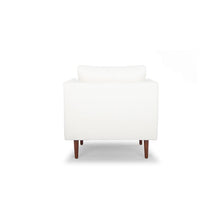 Load image into Gallery viewer, White Upholstered Arm Chair, Accent Chair - STYLE LOFT HOME
