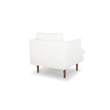 Load image into Gallery viewer, White Upholstered Arm Chair, Accent Chair - STYLE LOFT HOME
