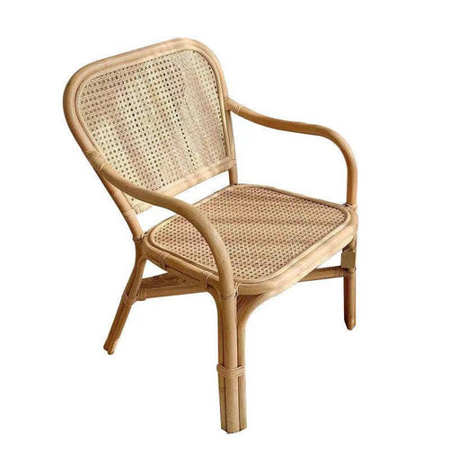 Rattan Armchair Dining Chair Handmade Real Rattan Simple Rattan Chair