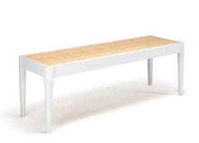 Load image into Gallery viewer, Rattan Cane solid wood bench, available in Natural or White
