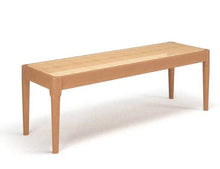 Load image into Gallery viewer, Rattan Cane solid wood bench, available in Natural or White
