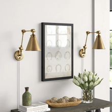 Load image into Gallery viewer, Swing Arm Wall Lamp Set of 2, Modern Adjustable Wall Mounted Sconce, Warm Brass Finish Brass
