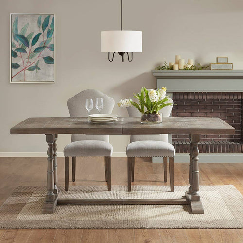 Rustic Farmhouse Dining Table with Wooden Turned Legs - STYLE LOFT HOME
