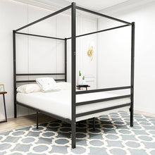 Load image into Gallery viewer, Metal Canopy Bed Frame - STYLE LOFT HOME
