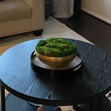 Load image into Gallery viewer, Moss Bowl Arrangement Centerpiece in Gold brass Bowl - STYLE LOFT HOME
