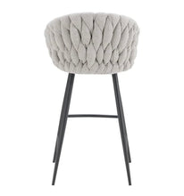 Load image into Gallery viewer, Bar and Counter Stools, Chunky Woven Upholstered - STYLE LOFT HOME
