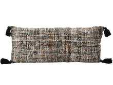 Load image into Gallery viewer, Woven Bouclé Lumbar Tassels, Multi Color Pillow - STYLE LOFT HOME
