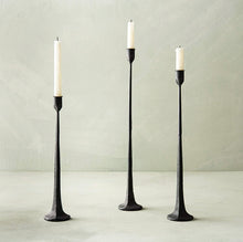 Load image into Gallery viewer, Black Candle Stick Holders, set of 3 - STYLE LOFT HOME
