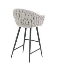 Load image into Gallery viewer, Bar and Counter Stools, Chunky Woven Upholstered - STYLE LOFT HOME
