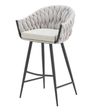 Load image into Gallery viewer, Bar and Counter Stools, Chunky Woven Upholstered - STYLE LOFT HOME
