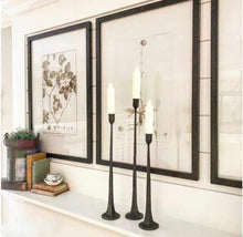 Load image into Gallery viewer, Black Candle Stick Holders, set of 3 - STYLE LOFT HOME
