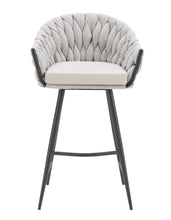 Load image into Gallery viewer, Bar and Counter Stools, Chunky Woven Upholstered - STYLE LOFT HOME
