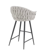 Load image into Gallery viewer, Bar and Counter Stools, Chunky Woven Upholstered - STYLE LOFT HOME
