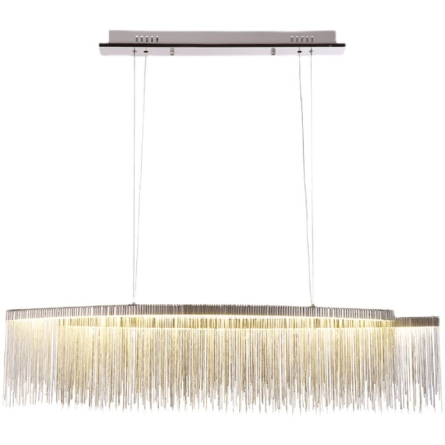 Tassel Chandelier, Stainless Steel Chain Chandelier - STYLE LOFT HOME