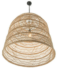 Load image into Gallery viewer, Rattan Bell Pendant, Natural Open Weave Cane - STYLE LOFT HOME
