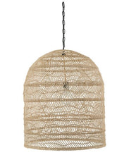 Load image into Gallery viewer, Rattan Bell Pendant, Natural Open Weave Cane - STYLE LOFT HOME
